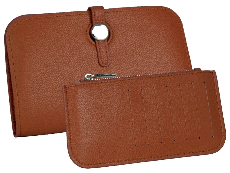 PLUSHH Women’s Luxury Leather-Look Wallet - 18 cm Organizer / محفظة نسائية فاخرة من PLUSHH بتصميم جلدي أنيق وحجم 18 سم