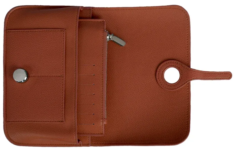 PLUSHH Women’s Luxury Leather-Look Wallet - 18 cm Organizer / محفظة نسائية فاخرة من PLUSHH بتصميم جلدي أنيق وحجم 18 سم