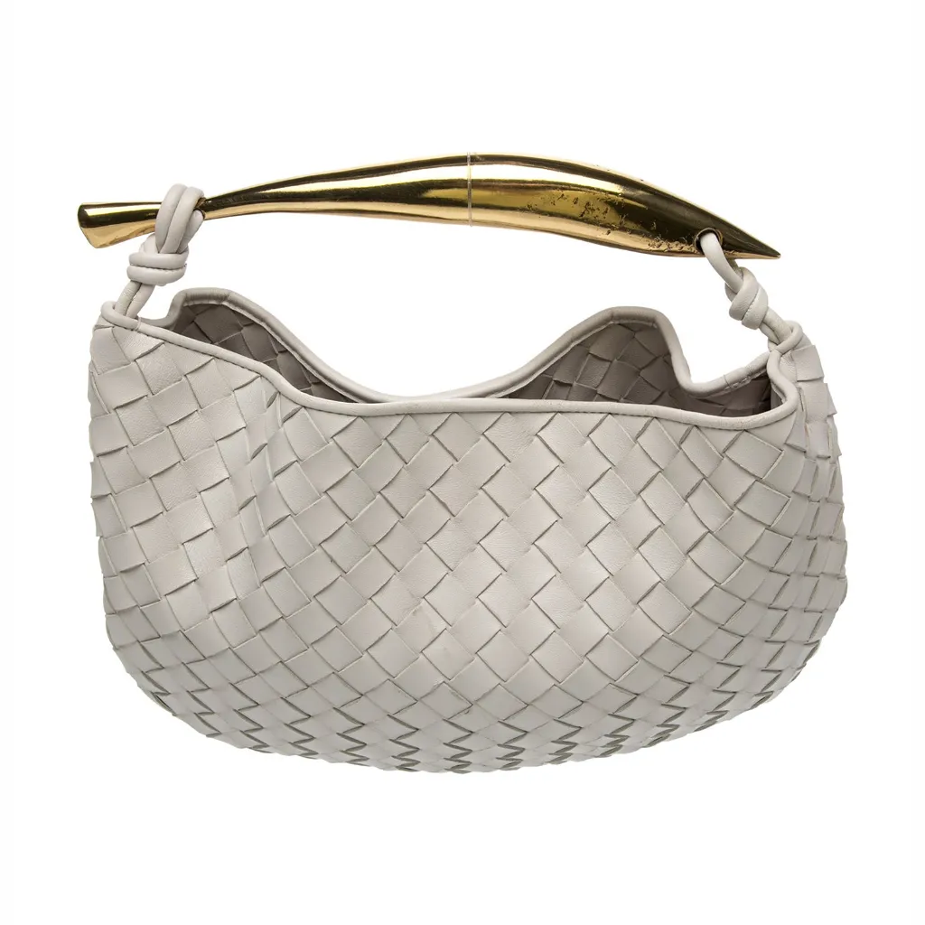 شنطة نسائية مضفرة لون أوف وايت من PLUSHH | PLUSHH off-white women's woven handbag