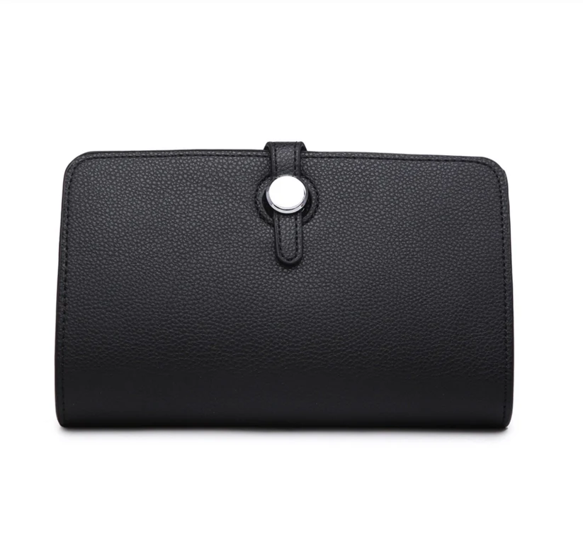 [XX10270] محفظة نسائية مع محفظة بطاقات (Black)