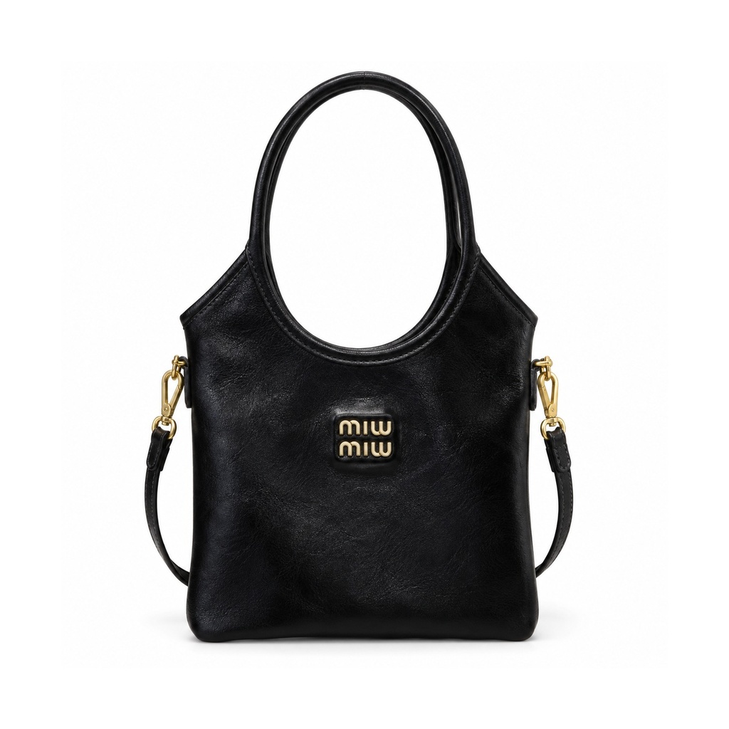 [Z13028] شنطة يد بمقبض دائري وحزام كتف (Black)